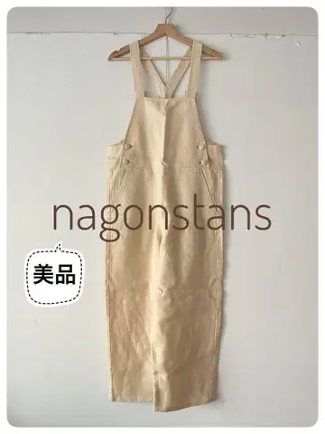 미품 nagonstans 린넨 멜빵바지