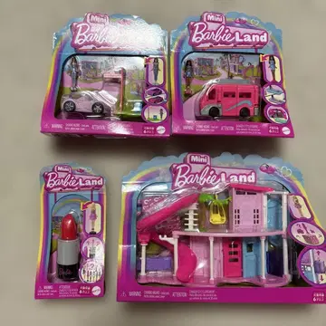 바비 랜드 Mini BarbieLand 인형의 집 4 세트 미니어처
