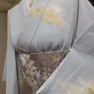 순수 실크 작가 작품 손그림 사계절 풀꽃무늬 호몬기 (399)