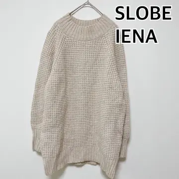 스 이에나 SLOBE IENA 니트 긴팔 울 베이지