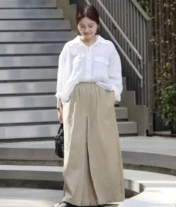 저널 스탠다드 린넨 턱 큐롯
