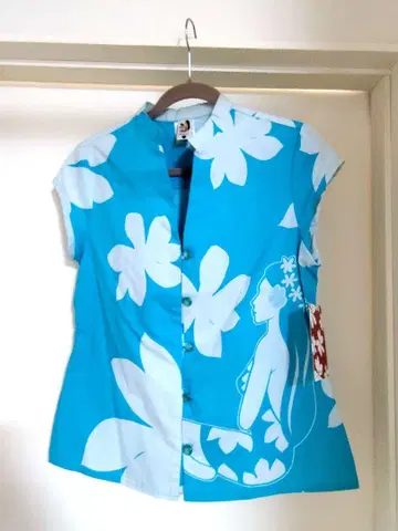 Hula Hawaii Hinano Tahiti 콜라보 알로하 셔츠