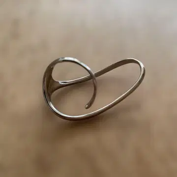 더블 핑거링 이어커프 반지 실버 골드