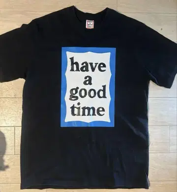 have a good time T셔츠 M 파랑 블루