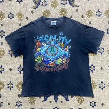 90's USA 제작 FISHBONE 밴드 티셔츠 페이드