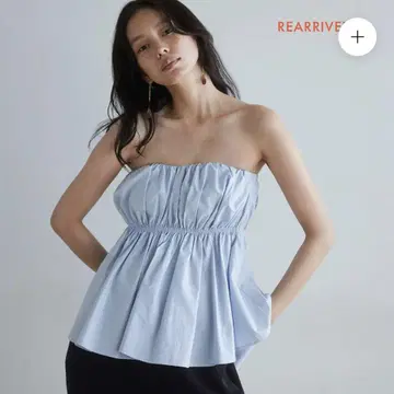 SeaRoomlynn 허리 쉐이프 베어탑 튜브탑 라이트 블루