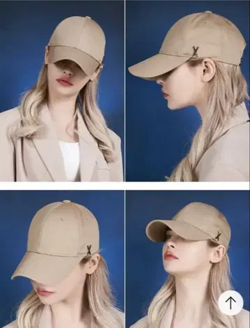 VARZAR stud 로고 캡 베이지 실버 스터드