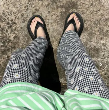 wee9s*데이지 패턴 이지 팬츠