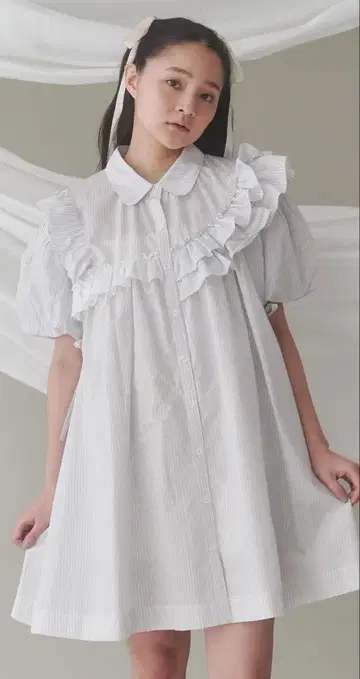 merry jenny stripe frillfrill 원피스 블루