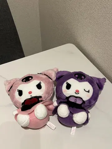 마이멜로디 봉제 인형 2개 세트 핑크 퍼플
