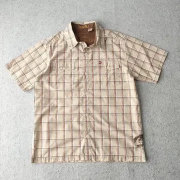 QUIKSILVER 퀵실버 체크 셔츠 숏 기장