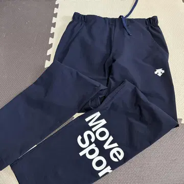 Move Sport 로고 네이비 팬츠