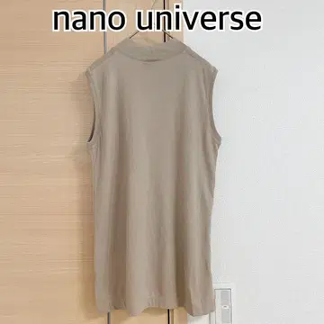 nano universe 나노 유니버스 슬리브리스 티셔츠 베이지