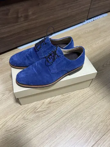 VISARUNO 비사르노 남성용 스웨이드 레이스업 슈즈 24.5cm