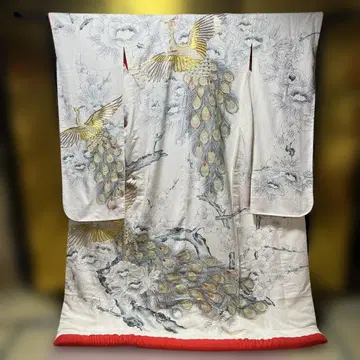 우치카케 색 우치카케 순수 실크 먹그림 붓글씨