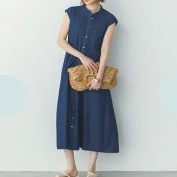 Noia 핀턱 프렌치 슬리브 원피스