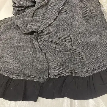 남성용 헤코오비 순수 실크 프릴 블랙 히타 시보리 오비
