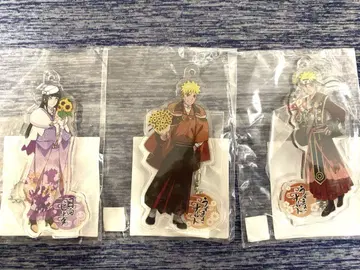 NARUTO 닌자 마을 아크릴 키링 나루토 히나타 3세트