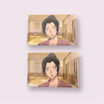 명탐정 코난 외눈의 잔상 장면 사진 스퀘어 캔뱃지 우에하라 유이