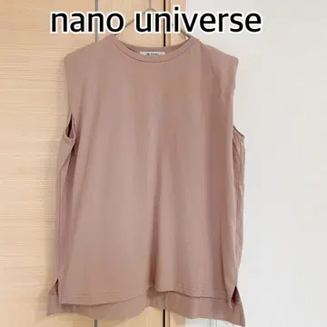 nano universe 나노 유니버스 슬리브리스 T셔츠 베이지