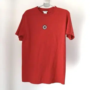 HURLEY INT 로고 티셔츠 빨간색 HURLEY 반팔 티셔츠