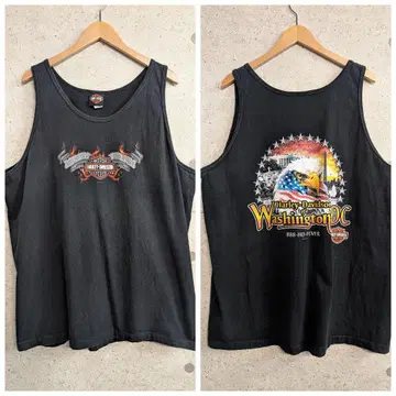 Harley Davidson 탱크탑 XXL 블랙 USA