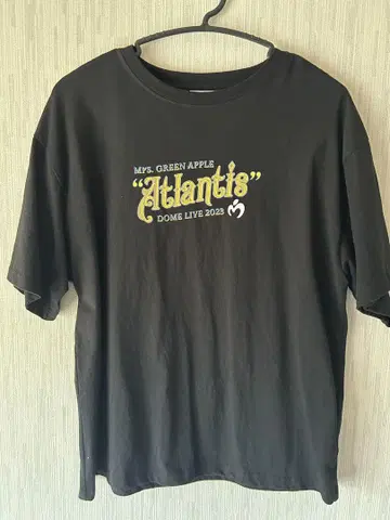 mrs. green apple Atlantis 티셔츠 블랙 M
