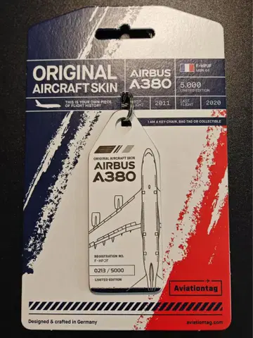 AF Air france Aviationtag A380 콤비 색상