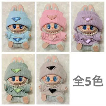 라부부 옷 갈아입기 의류 3세트, 봉제 인형은 포함되지 않습니다.