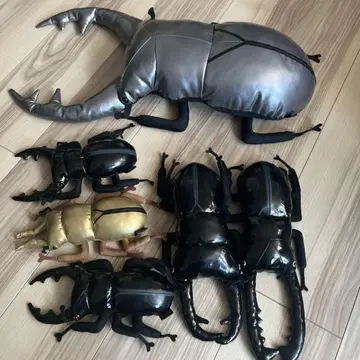 사슴벌레 봉제 인형 실버 약 60cm