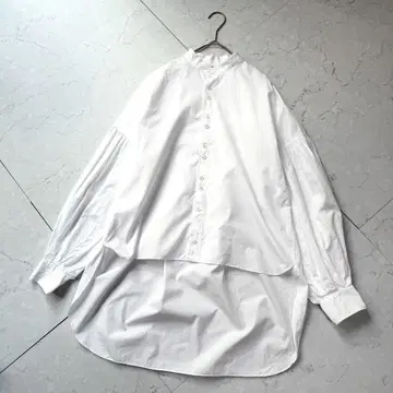 PHABLIC KAZUI 밴드 카라 셔츠 1 화이트