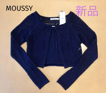 새상품 마우지 OPENWORK KNIT 앙상블 네이비