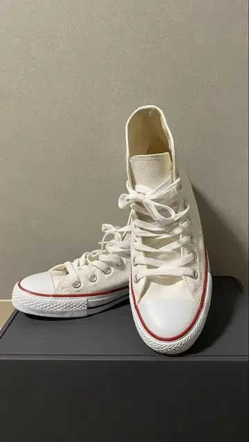 컨버스 (26.0cm) NEXTAR 110 HI 화이트 레드