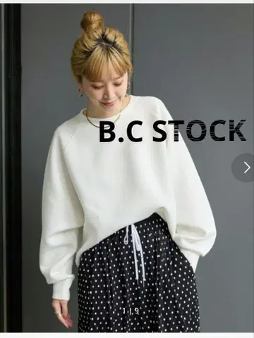 B.C STOCK SIMPLICITE' 골판지 코쿤 풀오버