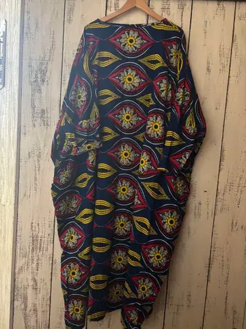 아프리칸 천 롱 원피스 핸드메이드