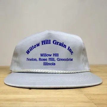 80-90년대 Willow Hill 빈티지 캡 데드스탁 기업 로고