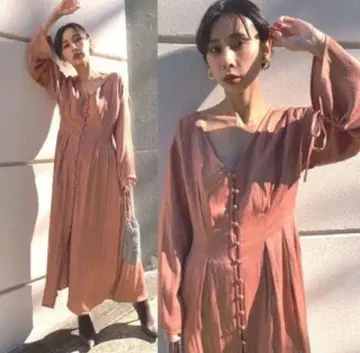 [새상품급] Ameri TUCK SHAPE DRESS
