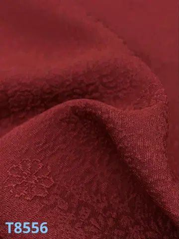 이로무지 문양 디자인 주 다홍색 핫카케 포함 순수 실크 옷감