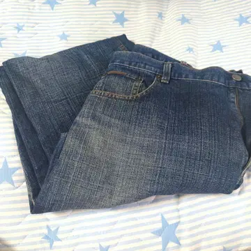 Calvin Klein 다크 블루 데님 W100cm x L73cm