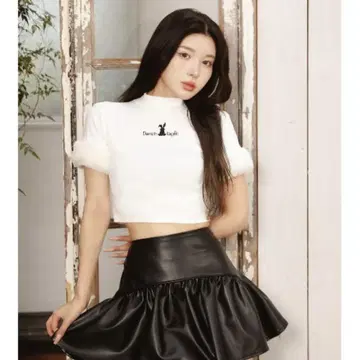 darich DLapin 퍼 슬리브 상의