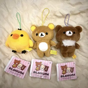 리락쿠마 고무 끈 포함 마스코트 봉제인형