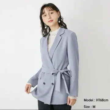 GU 벨티드 자켓