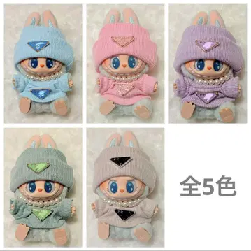 라부부 옷 갈아입기 의류 3세트, 봉제 인형은 포함되지 않습니다.