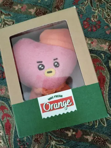 LINE FRIENDS 오렌지 봉제 인형 약 15cm