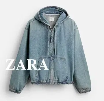 ZARA 데님 후드티 XL