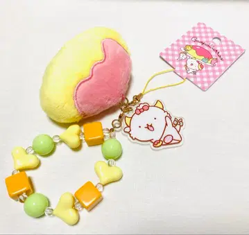 산리오 가오파와루 스트랩 오므라이스 아크릴 비즈 마스코트 포함