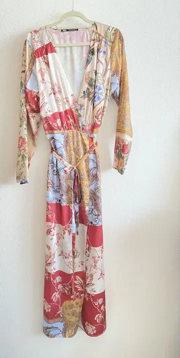 ZARA 크로스오버 패치워크 원피스 맥시