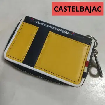CASTELBAJAC 키케이스 겸용 카드 케이스 라운드 지퍼 멀티 컬러