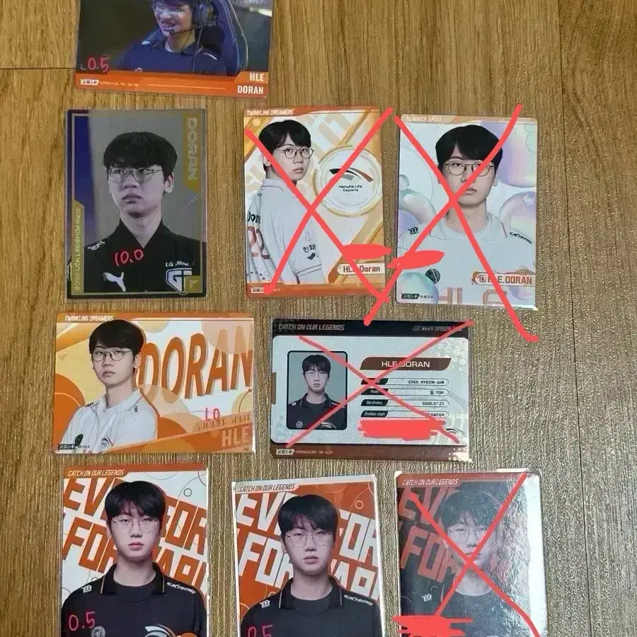 T1 T1 doran Doran Xen Han-saeng era Summer Spring poca photocard