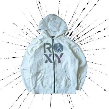 ROXY 큐빅 지퍼 후드티